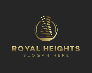 High Rise Building Realty logo design