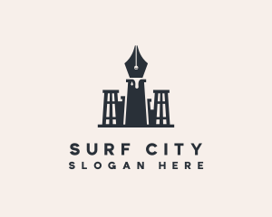 Notary Pen City logo design