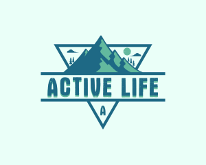 Adventure Mountain Peak logo design