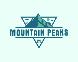 Adventure Mountain Peak logo design