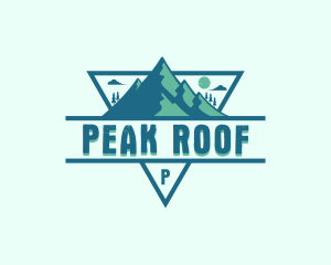 Adventure Mountain Peak logo design