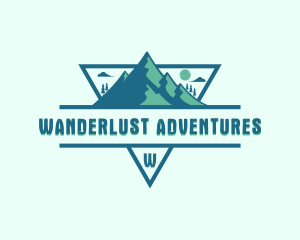 Adventure Mountain Peak logo design