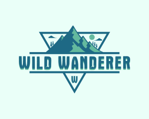 Adventure Mountain Peak logo design