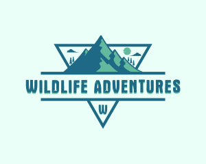 Adventure Mountain Peak logo design