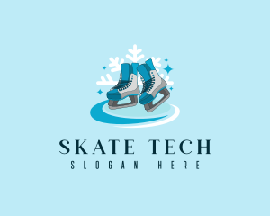 Ice Skating Shoes logo design