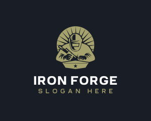 Industrial Welder Ironworks logo design