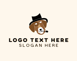 Animal - Dog Pet Hat logo design