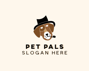 Dog Pet Hat logo design