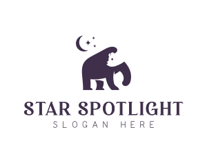 Bear Moon Wildlife Conservation logo design