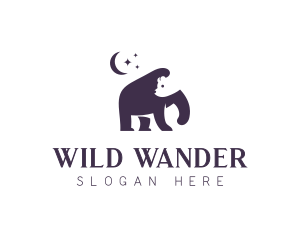 Bear Moon Wildlife Conservation logo design