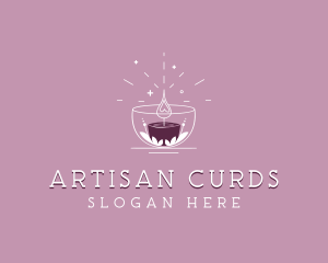 Artisanal Wellness Candle logo design