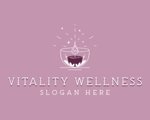 Artisanal Wellness Candle logo design