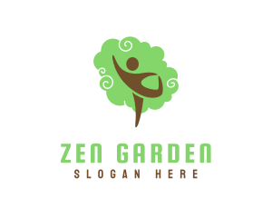 Human Zen Tree logo design