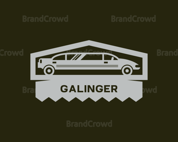 Limousine Car Transportation Logo