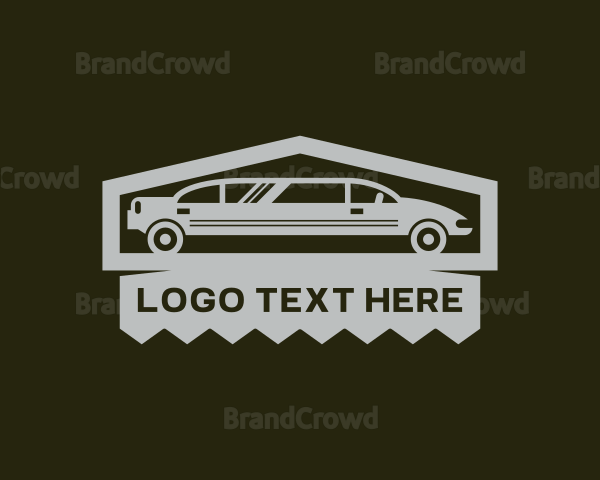 Limousine Car Transportation Logo