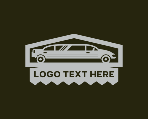 Driving - Limousine Car Transportation logo design