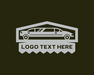 Limousine Car Transportation Logo