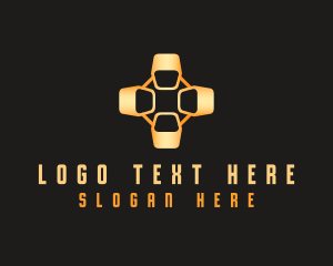 Cyber - Tech Cube Cyberspace logo design