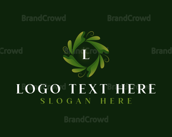 Elegant Organic Leaf Logo