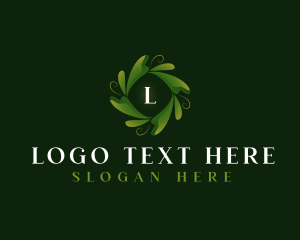 Plant - Elegant Organic Leaf logo design