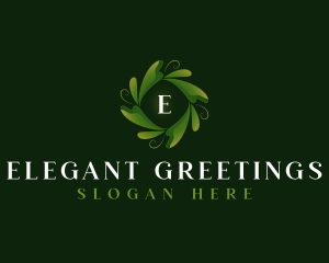 Elegant Organic Leaf logo design