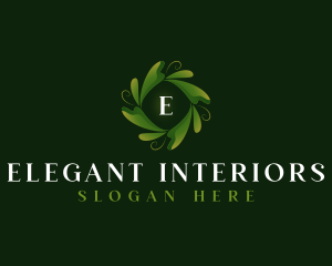 Elegant Organic Leaf logo design