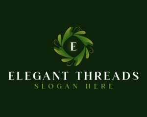 Elegant Organic Leaf logo design