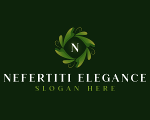 Elegant Organic Leaf logo design