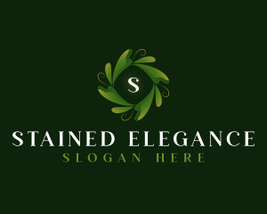 Elegant Organic Leaf logo design