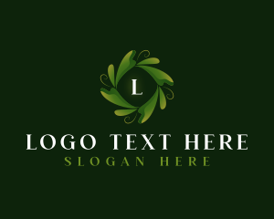 Elegant Organic Leaf Logo