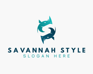 Savannah - Horn Rhino Wildlife logo design
