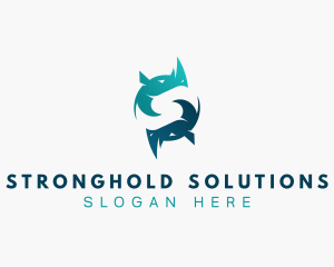 Horn Rhino Wildlife logo design