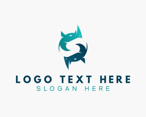 Letter S - Horn Rhino Wildlife logo design