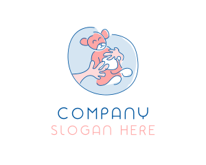 Hug Teddy Bear Logo