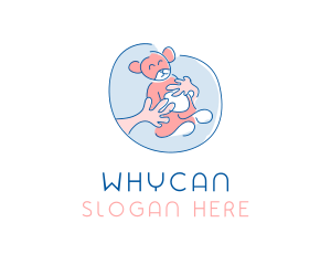 Hug Teddy Bear Logo