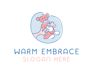 Hug - Hug Teddy Bear logo design