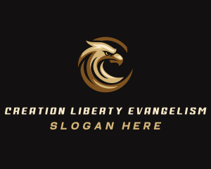 Eagle Aviation Letter C logo design