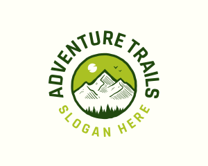 Mountain Nature Adventure logo design