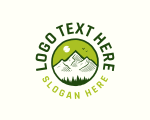 Explorer - Mountain Nature Adventure logo design