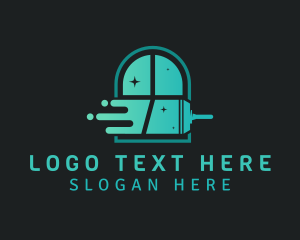 Cleaning - Squeegee Window Cleaning logo design