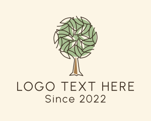 Nature Eco Tree logo design