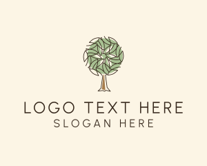 Nature Eco Tree logo design