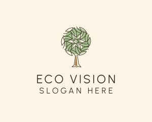 Nature Eco Tree logo design