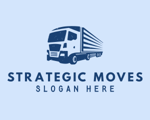 Logistics Trailer Truck logo design