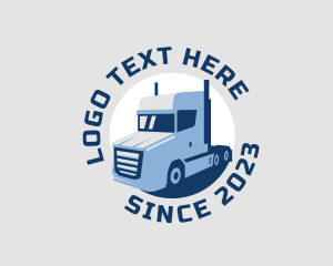 Logistics - Trucking Haulage Vehicle logo design