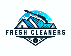 Roof Gutter Cleaner Disinfection logo design