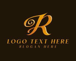 High End - Luxury Fashion Letter R logo design