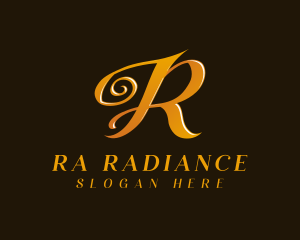 Luxury Fashion Letter R logo design