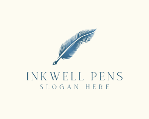 Pen - Elegant Feather Pen logo design