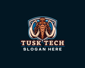 Tusk - Mammoth Elephant Gaming logo design